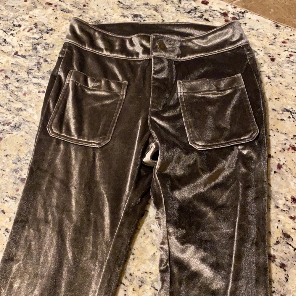 Joyfolie suede bellbottoms pants for girls size 8